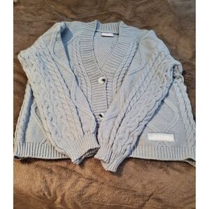 NEW Taylor Swift TTPD The Tortured Poets Department Gray Cardigan M/L MD/LG